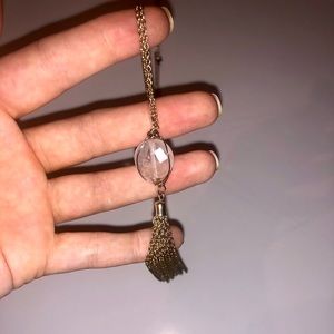 Lariat necklace with stone!